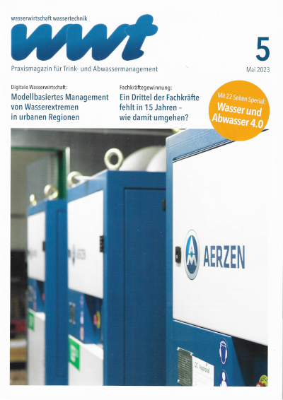 Coverbild des Magazins wwt - wasserwirtschaft wassertechnik, Ausgabe 5/2023
